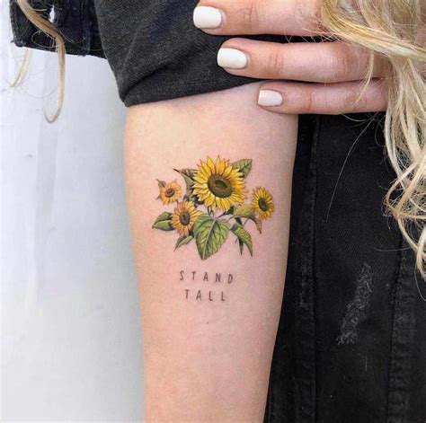 sunflower tattoo